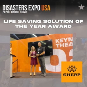 SHERP winning the “Life Saving Solution of the Year” Award